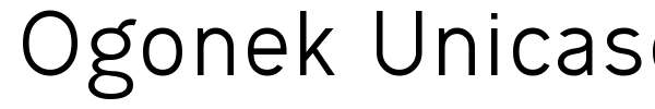 Ogonek Unicase font preview